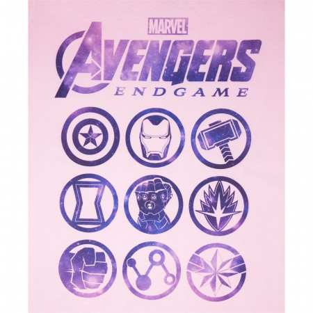 Avenger Endgame Logos Pink Women's T-Shirt