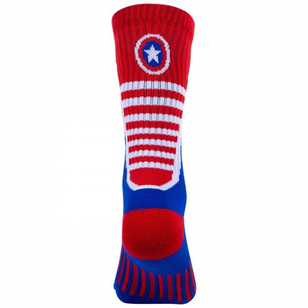 Captain America Two Pack Athletic Kids Socks