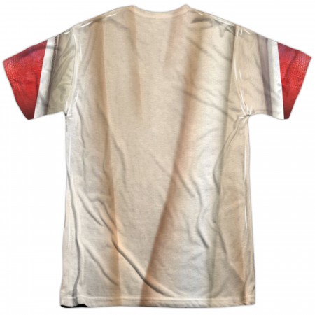Shazam Movie Costume Uniform Sublimated Front and Back Print Men's T-Shirt