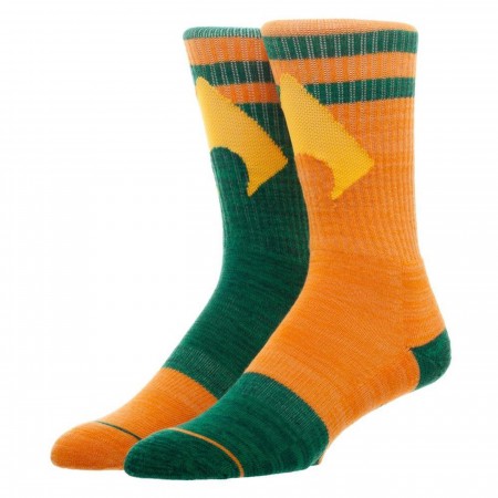 Aquaman DC Comics Flipped Colors Crew Socks