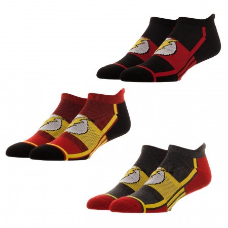 Flash DC Comics Three Pack Athletic Ankle Sock Set