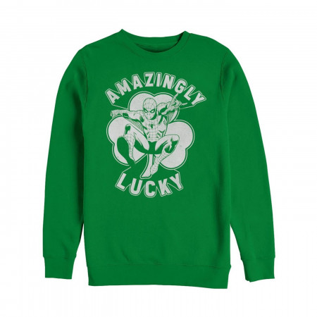 Spider-Man Amazingly Lucky St Patrick's Day Crewneck Sweatshirt