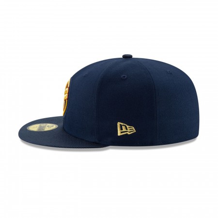 Captain Marvel Movie Logo Navy New Era 59Fifty Fitted Hat