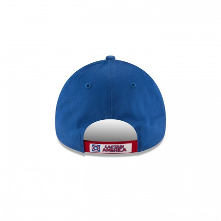 Captain America Symbol with Text Brim New Era 9Forty Adjustable Hat