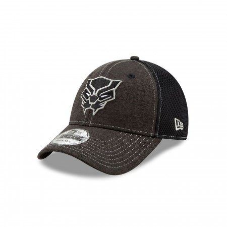 Black Panther Logo Dark Grey New Era 9Forty Adjustable Hat