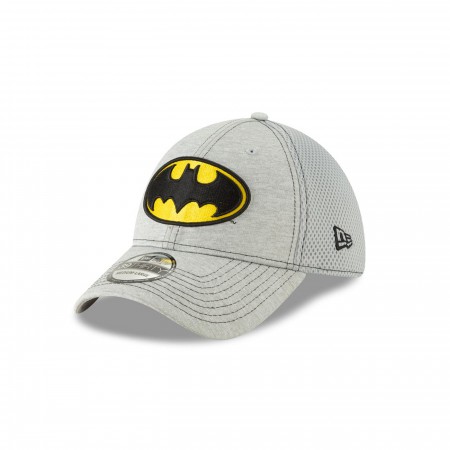 Batman Classic Logo Grey New Era 39Thirty Fitted Hat