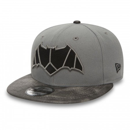 Batman Justice League Symbol on Grey New Era 9Fifty Adjustable Hat