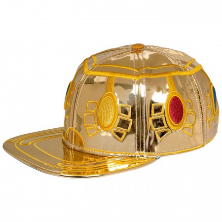 Infinity Gauntlet Faux Leather Suit-up Snapback
