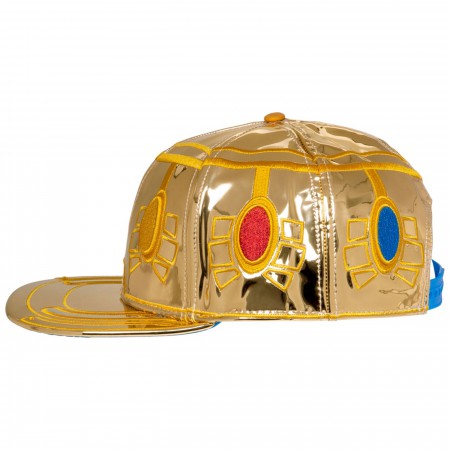 Infinity Gauntlet Faux Leather Suit-up Snapback