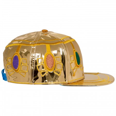 Infinity Gauntlet Faux Leather Suit-up Snapback