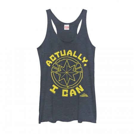 Captain Marvel Actually I Can Women's Tank Top