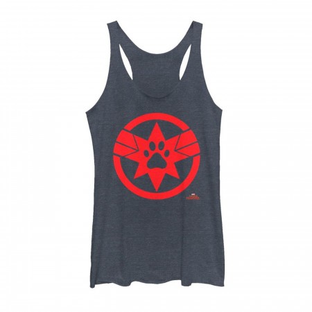 Captain Marvel Goose Paw Logo Women's Tank Top