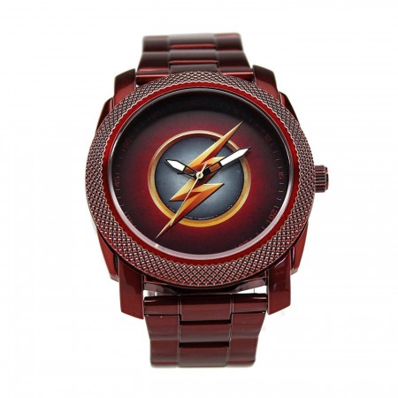 The Flash CW Stainless Steel Red Watch