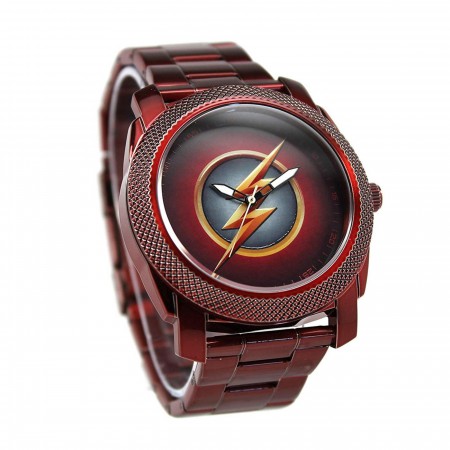 The Flash CW Stainless Steel Red Watch