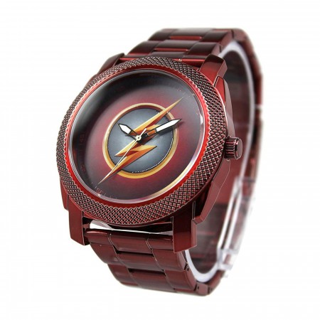 The Flash CW Stainless Steel Red Watch