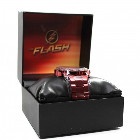 The Flash CW Stainless Steel Red Watch