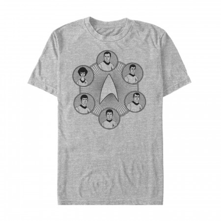 Star Trek Animated Series Crew Circle Men's T-Shirt