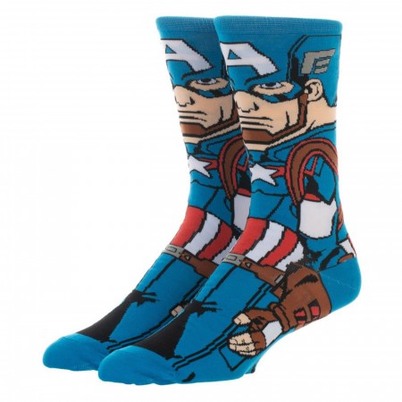 Captain America 360 Character Crew Sock