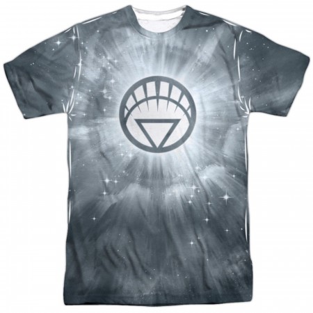 Green Lantern White Energy Symbol Sublimated Front and Back Men's T-Shirt