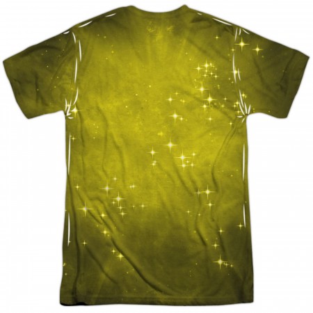 Green Lantern Yellow Energy Symbol Sublimated Front and Back Men's T-Shirt