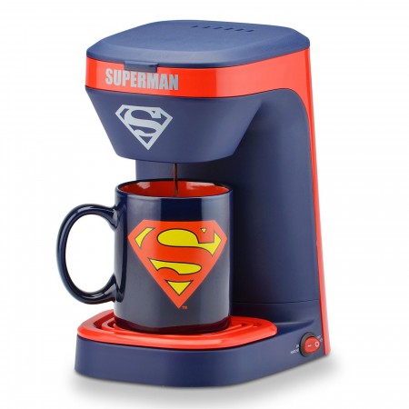 Superman 1-Cup Coffee Maker with Mug