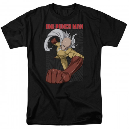 One Punch Man Heroic Fist Black Men's T-Shirt