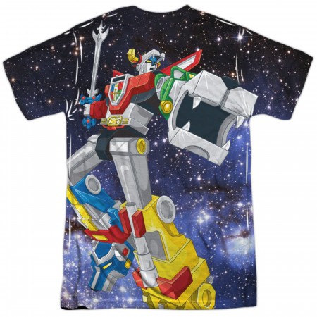 Voltron Space Defender Front and Back Sublimated T-Shirt