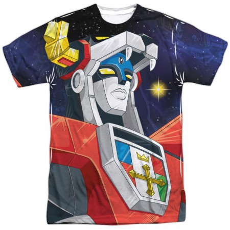 Voltron In Space Sublimated Front and Back T-Shirt