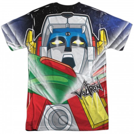 Voltron In Space Sublimated Front and Back T-Shirt
