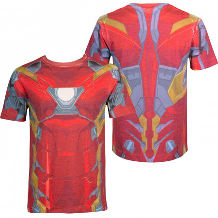 Iron Man Costume Sublimated Men's T-Shirt