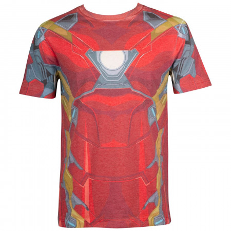 Iron Man Costume Sublimated Men's T-Shirt