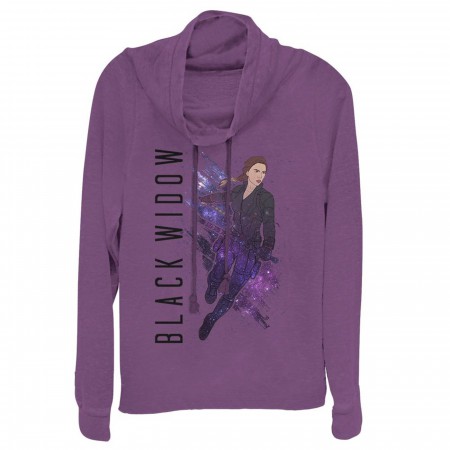 Avengers Endgame Black Widow Painted Women's Cowl Neck Sweater