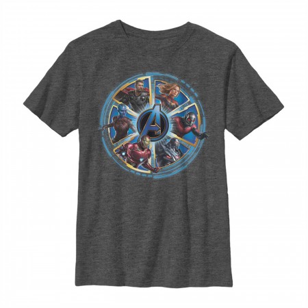 Avengers Endgame Heroes Circle Youth T-Shirt