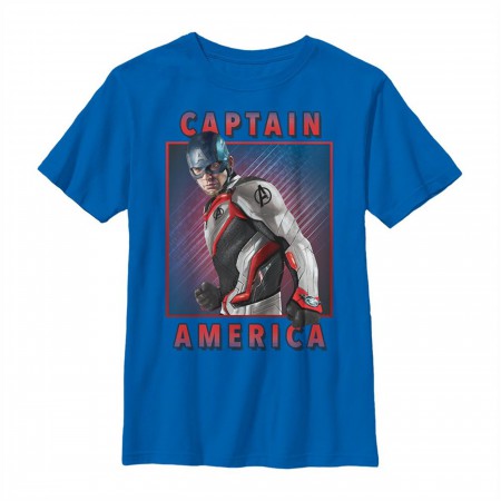 Avengers Endgame Captain America Armor Solo Youth T-Shirt