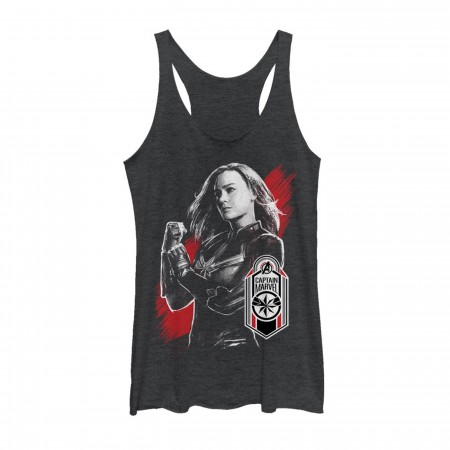Avengers Endgame Captain Marvel Badge Women's Tank Top