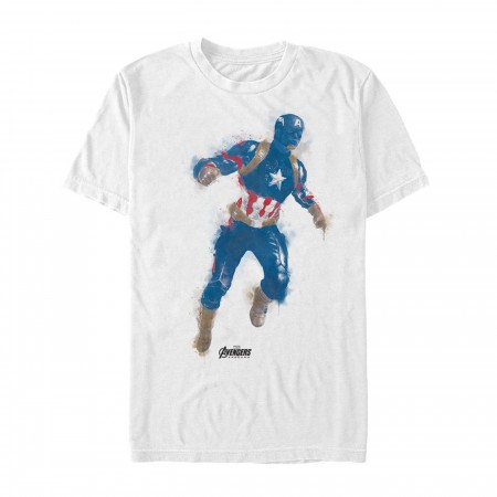 Avenger Endgame Captain America Painted Men's T-Shirt