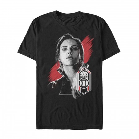 Avengers Endgame Black Widow Hero Badge Men's T-Shirt