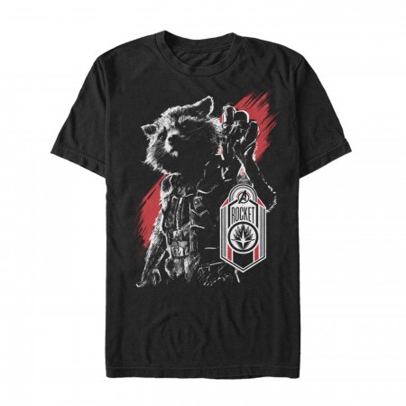 Avengers Endgame Rocket Hero Badge Men's T-Shirt