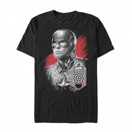 Avengers Endgame Captain America Hero Badge Men's T-Shirt
