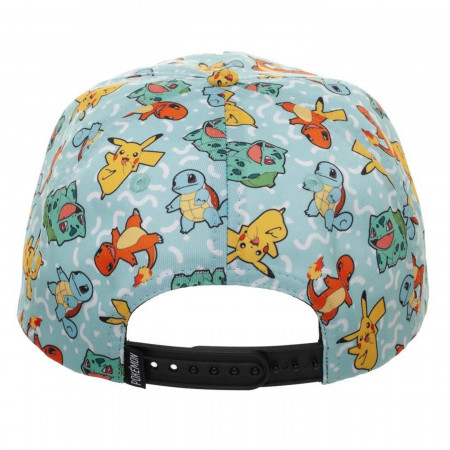 Pokemon All Over Character Snapback Hat