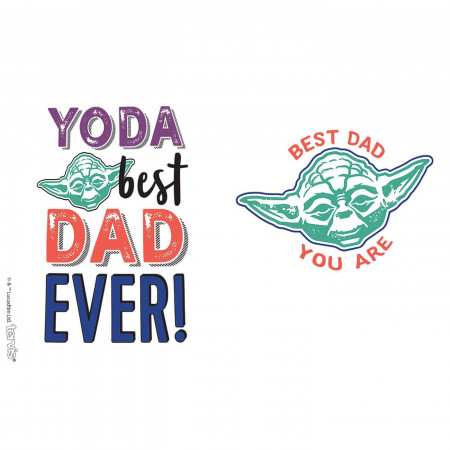 Star Wars Yoda Best Dad Wrap 16 oz Tervis® Tumbler With Travel Lid