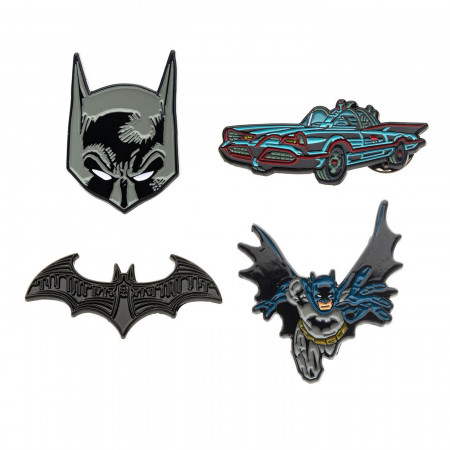 Batman Enamel 4-Piece Pin Set