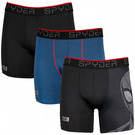 Spider-Man Spyder Performance Sports Boxer Briefs 3-Pair Pack