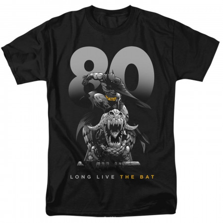 Batman 80th Long Live the Bat Men's T-Shirt