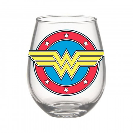 Wonder Woman Symbol 20oz Stemless Glass