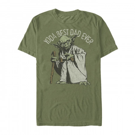 Yoda Best Dad Ever Star Wars Father's Day T-Shirt