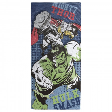 Avengers Thor and Hulk Beach Towel