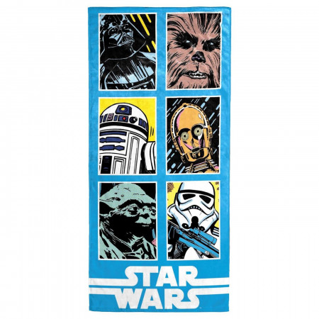 Star Wars Classic Grid Beach Towel