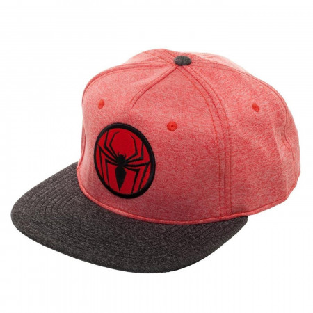 Spider-Man Two Tone Cationic Red and Black Snapback