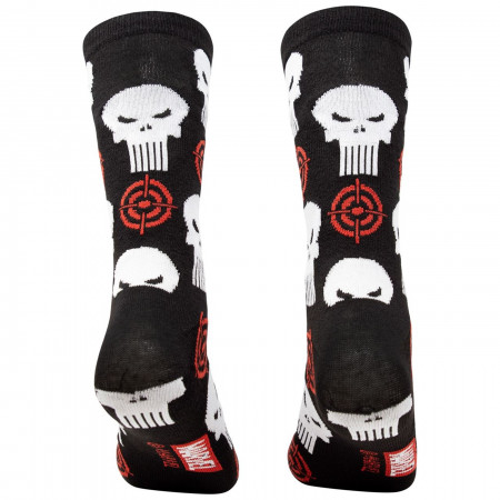 Punisher Gradient and Symbols and Sights Men's 2-Pack Crew Socks